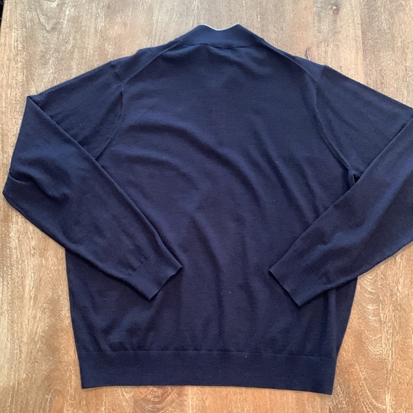 Peter Millar XL Excursionist Flex Quarter-Zip Sweater in Navy from Turning Point - Picture 3 of 10